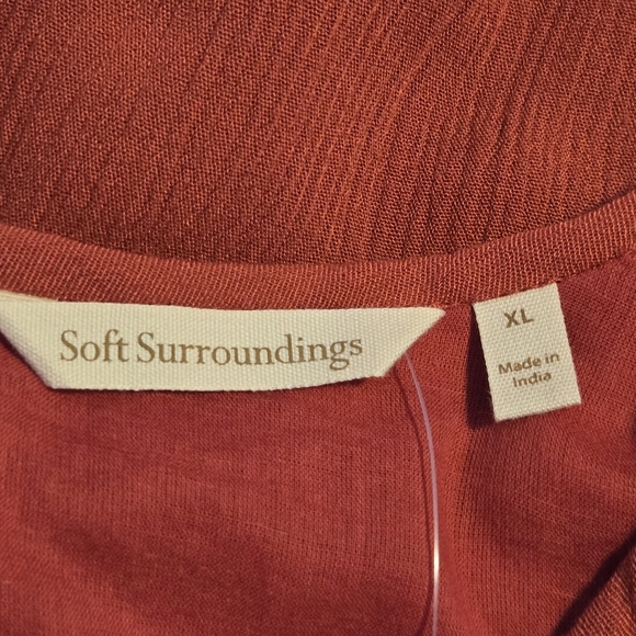 Soft Surroundings Womens Cardinal Cut Out Sleeves Hera Dress Size 18 - Picture 10 of 11